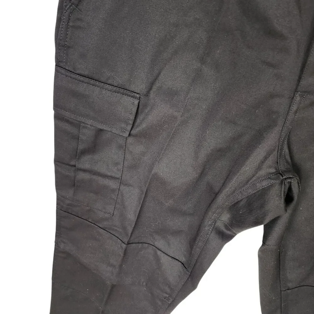 Rothco BDU Tactical Cargo Pants Mens Large Regular Black NWT Mil-Spec Combat